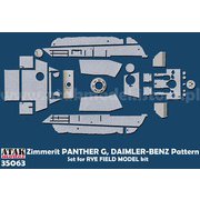 AT35063 1/35 WWII ドイツ パンサー戦車G型 ダイムラーベンツ社製用ツィンメリットセット（ライフィールドモデル用） [プラモデル用パーツ]