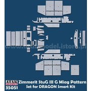 AT35051 1/35 WWII ドイツ III号突撃砲G型 MIAG社製用ツィンメリットセット（ドラゴン スマートキット用） [プラモデル用パーツ]