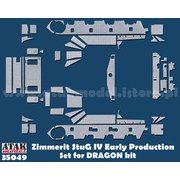 AT35049 1/35 WWII ドイツ IV号突撃砲 初期生産型用ツィンメリットセット（ドラゴン スマートキット用） [プラモデル用パーツ]