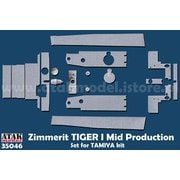 AT35046 1/35 WWII ドイツ タイガーI重戦車 中期生産型用ツィンメリットセット（タミヤ用） [プラモデル用パーツ]