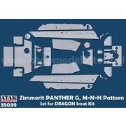 AT35039 1/35 WWII ドイツ パンサー戦車G型 MNH社製用ツィンメリットセット（ドラゴン スマートキット用） [プラモデル用パーツ]