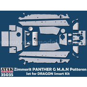 AT35035 1/35 WWII ドイツ パンサー戦車G型 MAN社製用ツィンメリットセット（ドラゴン スマートキット用） [プラモデル用パーツ]