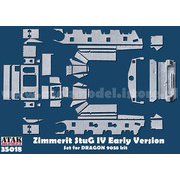 AT35018 1/35 WWII ドイツ IV号突撃砲 初期型用ツィンメリットセット（ドラゴン9038用） [プラモデル用パーツ]
