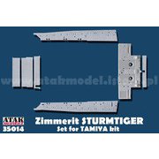 AT35014 1/35 WWII ドイツ 38cm突撃臼砲ストームタイガー用ツィンメリットセット（タミヤ用） [プラモデル用パーツ]