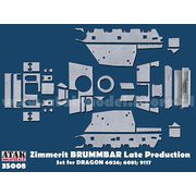 AT35008 1/35 WWII ドイツ IV号突撃戦車ブルムベア 後期生産車用ツィンメリットセット（ドラゴン用） [プラモデル用パーツ]