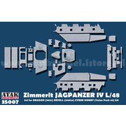 AT35007 1/35 WWII ドイツ IV号駆逐戦車L/48用ツィンメリットセット（ドラゴン/サイバーホビー/ドイツレベル用） [プラモデル用パーツ]