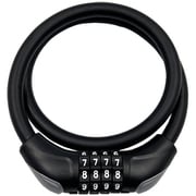 可変ダイヤルワイヤー錠 12×600mm BK 31655