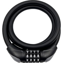 可変ダイヤルワイヤー錠 12×900mm BK 31665