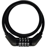 可変ダイヤルワイヤー錠 8×900mm BK 31660