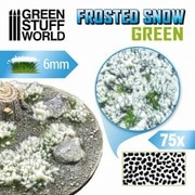 GSWD-10726 情景素材 雪を被った茂み 高さ6mm グリーン（粘着剤付） [ジオラマ用素材]
