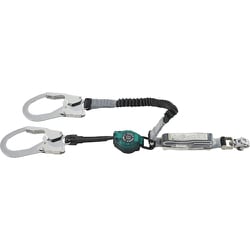 HL-MRZW-1.3 [ハーネス用 ロック機構付き巻取+伸縮式ダブルランヤード HL-MRZW-1.3]