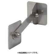 IRS-5050-200 [ステンレス製転倒防止可動式粘着金具 壁用 正方形50×50×200mm 2個入り 強度約50kg]
