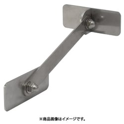 IRT-8030-200 [ステンレス製転倒防止可動式粘着金具 壁用 長方形80×30×200mm 2個入り 強度約50kg]