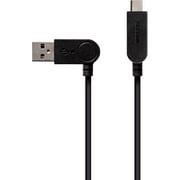 スイング式 USB-A to USB Type-Cケーブル 1.2m ブラック MPA-ACSW12BK