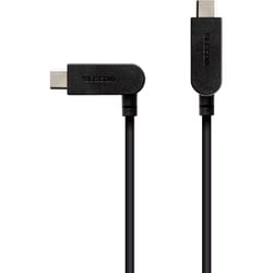 スイング式 USB Type-Cケーブル  60W対応 1.2m ブラック MPA-CCSW12BK