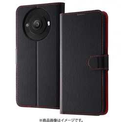 RT-AQF1ELC1/BR [AQUOS R8 pro 手帳/ブラック/レッド]