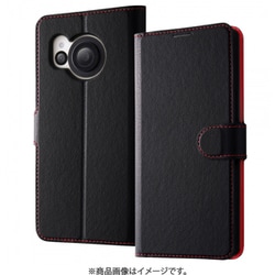 RT-AQFS1ELC1/BR [AQUOS R8 手帳/ブラック/レッド]
