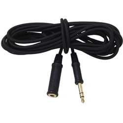 ヘッドフォン・イヤフォン用ケーブル Braided 6.3mm Extension Cable-4conductor