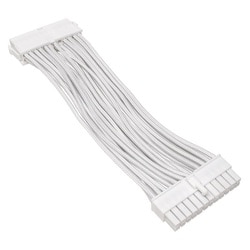 ATX用電源延長スリーブケーブル 15cm ホワイト WAX-2415V-WH