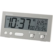 電波置時計 フィットウェーブD237 デジタル 温度 湿度 夜見える グレー 8RZ237SR08