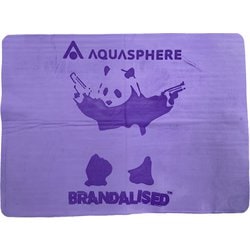 ドライタオル バンクシーズ グラフィティ パンダガンズ DRY TOWEL BANKSY’S GRAFFITI Panda Guns 231110 PURPLE [スイミング アクセサリ]