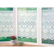 吸盤タイプの窓飾りシート レースタイプ 抗菌 防カビ配合 目隠し効果 50cm×90cm ホワイト WPP-5010
