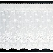吸盤タイプの窓飾りシート レースタイプ 抗菌 防カビ配合 目隠し効果 90cm×90cm ホワイト ML-9001