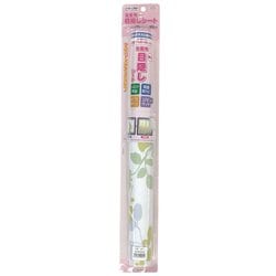 吸盤タイプの窓飾りシート 浴室用 両面防カビ加工 紫外線99％カット ノンシルエット 46cm×90cm リーフ柄 グリーン YMS-4602