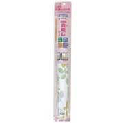 吸盤タイプの窓飾りシート 浴室用 両面防カビ加工 紫外線99%カット ノンシルエット 46cm×90cm リーフ柄 グリーン YMS-4602