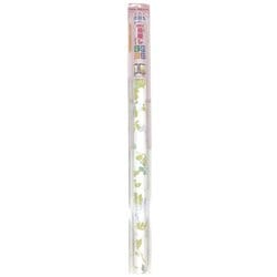 吸盤タイプの窓飾りシート 浴室用 両面防カビ加工 紫外線99％カット ノンシルエット 92cm×90cm リーフ柄 グリーン YMS-9202
