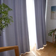 既製カーテン ドレープ オフト 100cm×200cm ブルー 1枚入 V2103