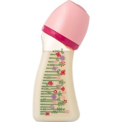 ドクターベッタ哺乳びん ブレイン 広口 WS4-240ml Flower Pink PPSU