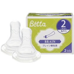 ブレイン 替乳首2個セット 丸穴 S