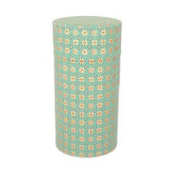 茶筒 和紙張り 小紋 200g 025223