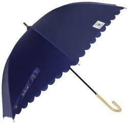 日傘 晴雨兼用 H・A・U（ハウ） ヒートカットショート傘 47cm 手開き式 UVカット率99％以上 遮光率99％以上 8本骨 ネイビー 10002924