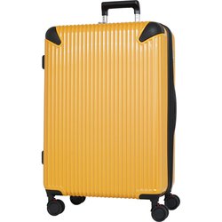 スーツケース ハード/ファスナータイプ 旅行日数目安：1週間以上 77L/拡張時85L TSAロック搭載 SP-0836-64 イエローカーボン