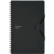 ソフトリングノート Penott(ぺノット) 5mm方眼 A5変形70枚 黒 ス-SP137S5-D