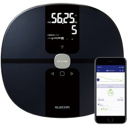 Wi-Fi通信機能搭載 ECLEAR 体組成計 ブラック HCS-WFS03BK