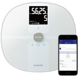 Wi-Fi通信機能搭載 ECLEAR 体組成計 ホワイト HCS-WFS03WH