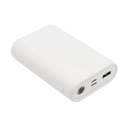 モバイルバッテリー 10000mAh LEDライト付 QX-500WH