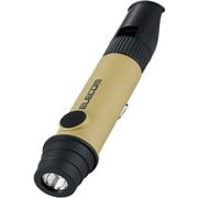 懐中電灯 LEDライト ランタン 災害救助笛 小型 電池式 防水・防塵 IP44 ベージュ DE-KD03BE