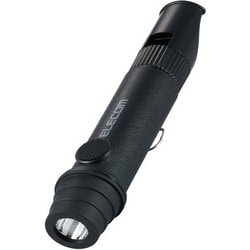 懐中電灯 LEDライト ランタン 災害救助笛 小型 電池式 防水・防塵 IP44 ブラック DE-KD03BK