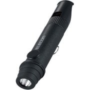 懐中電灯 LEDライト ランタン 災害救助笛 小型 電池式 防水・防塵 IP44 ブラック DE-KD03BK