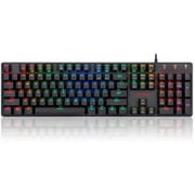 ゲーミングキーボード 英語 フルサイズ ロープロファイル 赤軸 104KEY K589RGB-SE