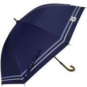 日傘 晴雨兼用 HAUムジライン晴雨兼用傘ショート 47cm 手開き式 UVカット加工 ネイビー