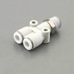 12mmxR 3/8” Y型ユニオン（ねじ付） EA140HA-123