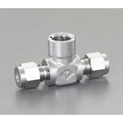 Rc1/4”x 6mmx 6mm ユニオン(T型/ステンレス製) EA425CK-62