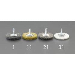 EA819BL-14 [75mm 六角軸 軸付ブラシ（平型/ステンレス）]