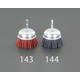 EA819BL-143 [65mm/# 80六角軸軸付ブラシ（カップ型/砥粒ナイロン）]