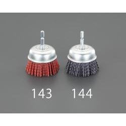 EA819BL-143 [65mm/# 80六角軸軸付ブラシ（カップ型/砥粒ナイロン）]